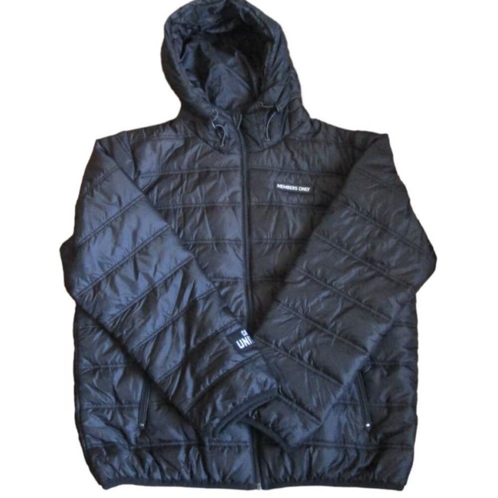 Members Only Cleveland Cavaliers Hooded Puffer Jacket Black XL